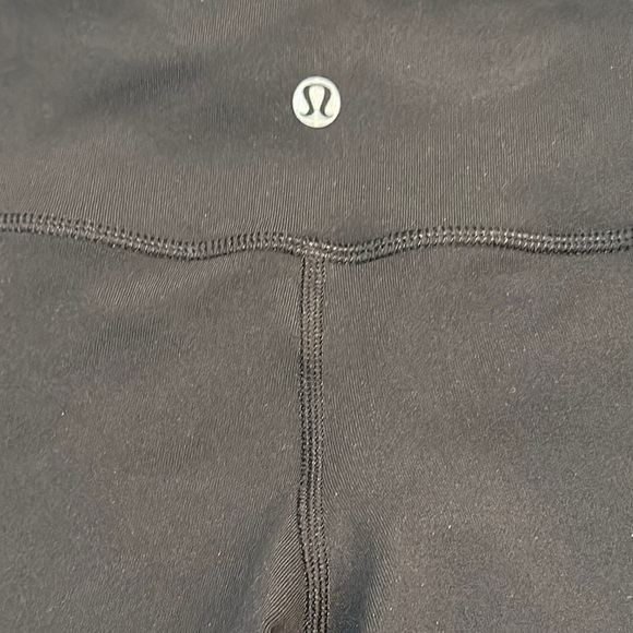 Lululemon Athletica Black and White Leggings Sporty Design - Picture 2 of 9